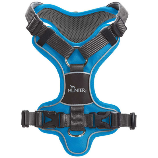 Hunter Geschirr Divo - hellblau/grau – Bild 4