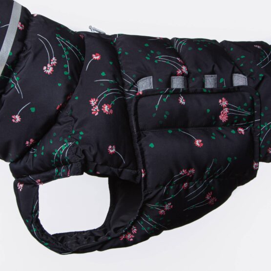 Cloud7 Hundemantel Alaska Black Flower (Modell 2020) – Bild 2