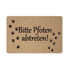 interluxe-fussmatte-40x60-cm-bitte-pfoten-abtreten-rutschfeste-fussmatte-schoenes-geschenk-fuer-hundebesitzer-katzenliebhaber-fellnase-beige