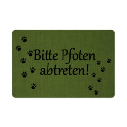 interluxe-fussmatte-40x60-cm-bitte-pfoten-abtreten-rutschfeste-fussmatte-schoenes-geschenk-fuer-hundebesitzer-katzenliebhaber-fellnase-khaki