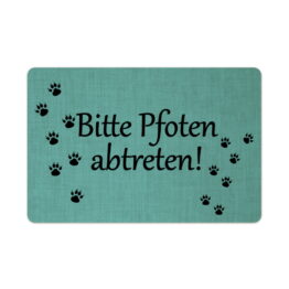 interluxe-fussmatte-40x60-cm-bitte-pfoten-abtreten-rutschfeste-fussmatte-schoenes-geschenk-fuer-hundebesitzer-katzenliebhaber-fellnase-tuerkis