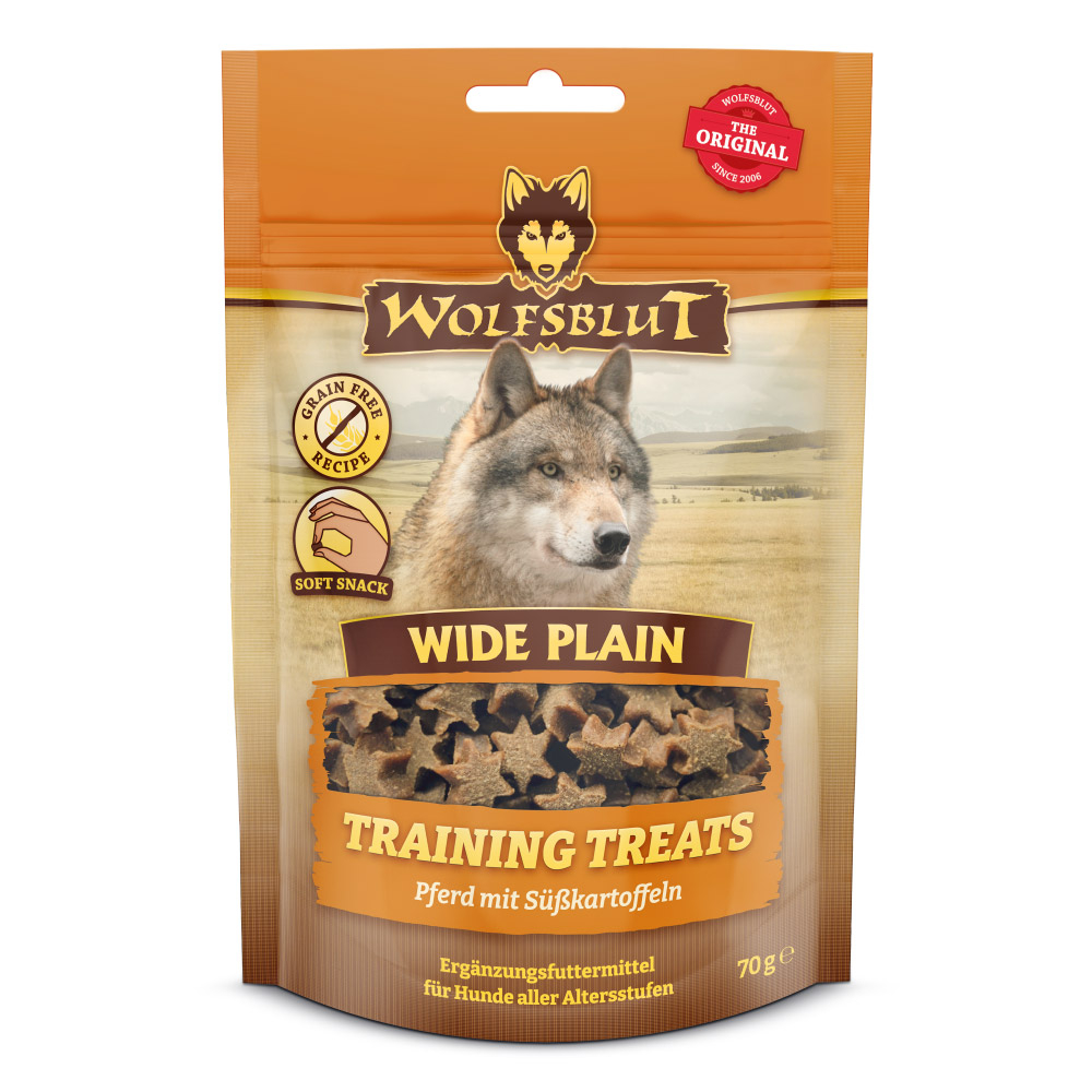 Wolfsblut Training Treats Wide Plain - Pferd mit Süßkartoffel 70g