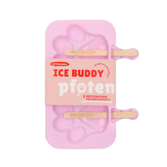 ICE BUDDY Pfoten-Form für Hundeeis aus Silikon