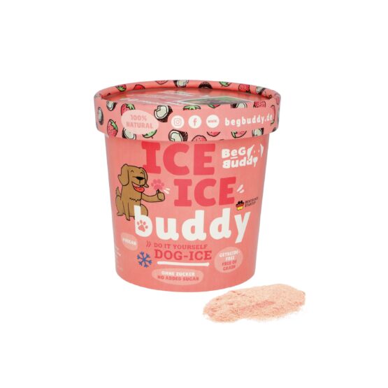 BeGBuddy Eis für Hunde mit Kokos und Erdbeere, 66 g