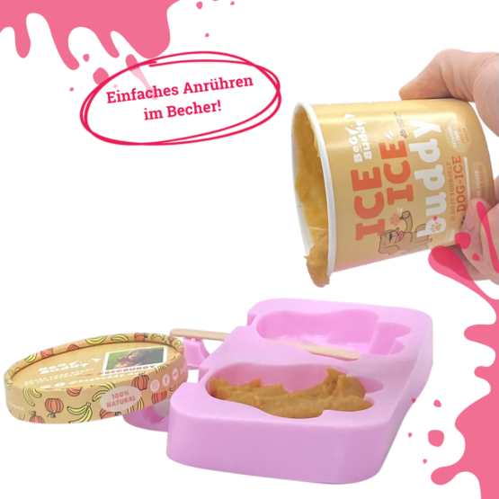BeGBuddy Eis für Hunde mit Kürbis und Banane, 66 g – Bild 3