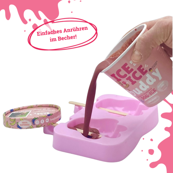BeGBuddy Eis für Hunde mit Banane und Blaubeere, 66 g – Bild 4