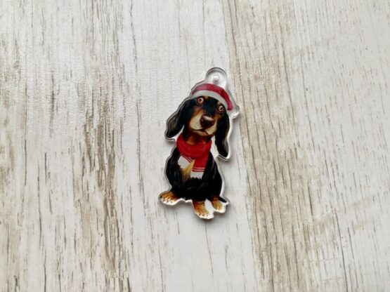 Unikate Hands4paws e.V. - Weihnachtsdackel-Anhänger