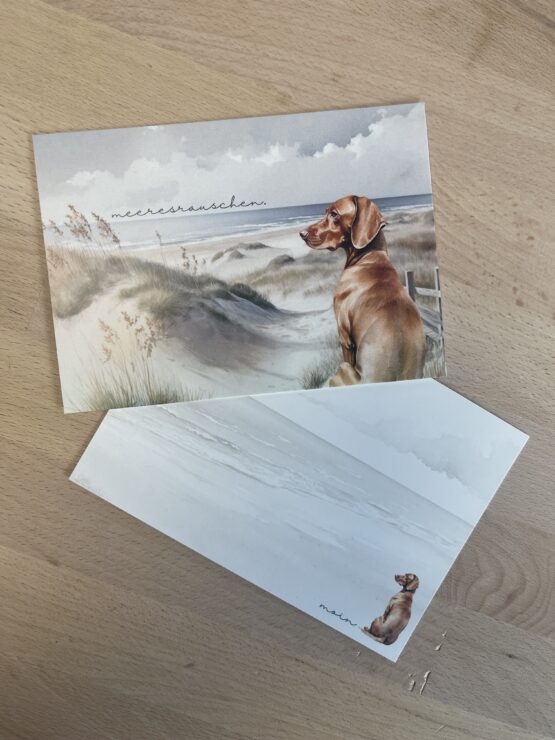 Unikate Hands4paws e.V. - Postkarte DinA6 "Meeresrauschen"