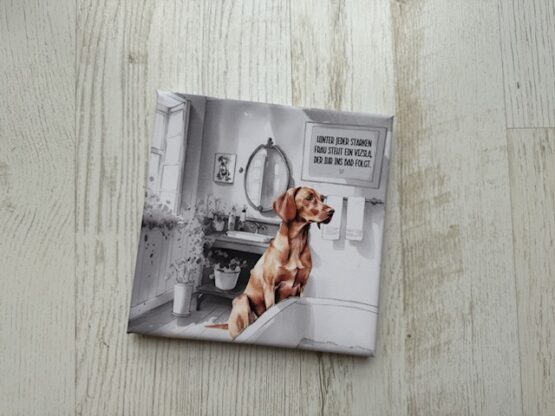 Unikate Hands4paws e.V. - Leinwand Vizsla "Bad"