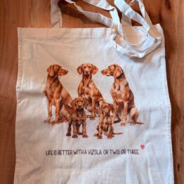 Unikate Hands4paws e.V. - Einkaufstasche natur Vizsla