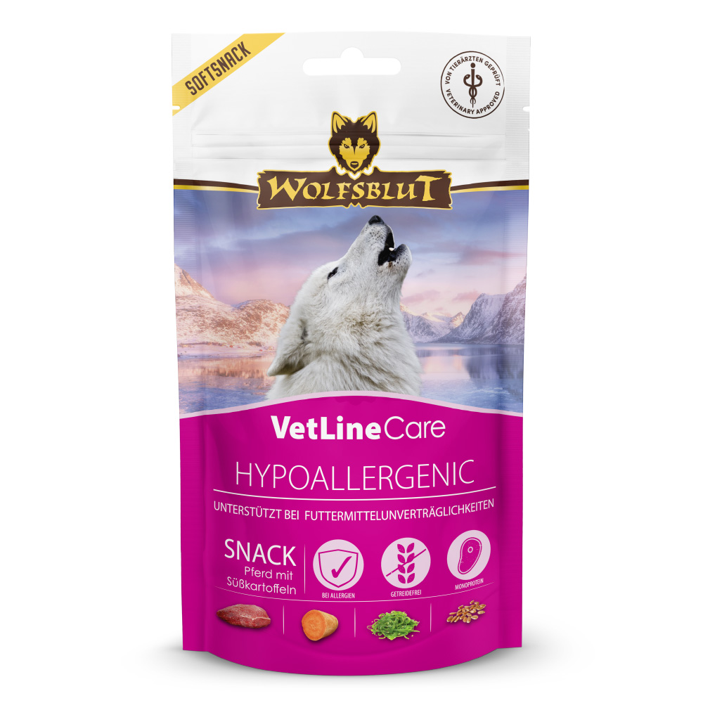 dd45160d62779d16fd78a79e51559df3ab5ff371_WB843249_Wolfsblut_Snack_VetLine_Care_Hypoallergenic_Front_100g_4262374843249_1000px_SHD (1)