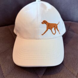 Unikate Hands4paws e.V. - Basecap Vizsla Naturweiß