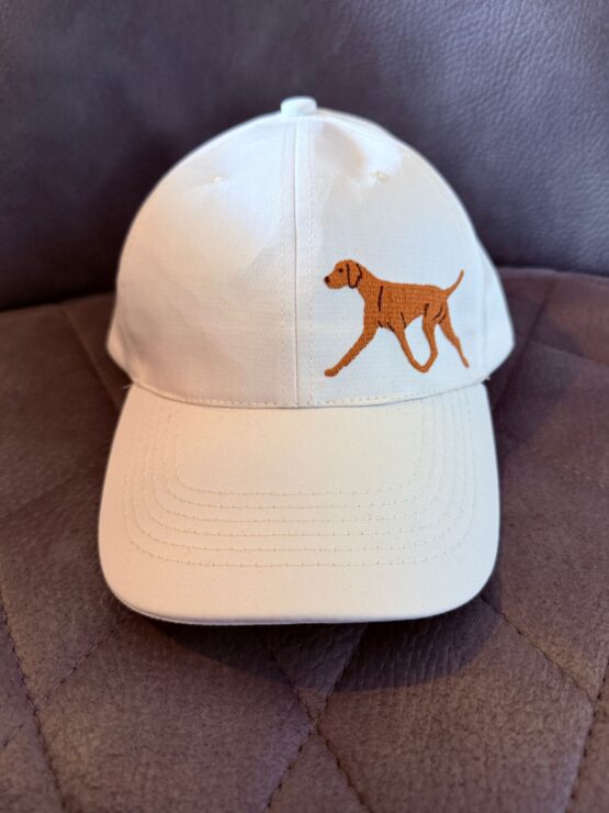 Unikate Hands4paws e.V. - Basecap Vizsla Naturweiß