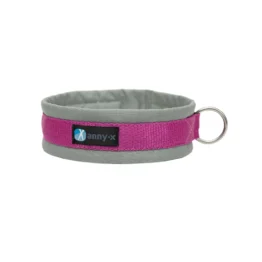 Steckhalsband Fun grau/pink